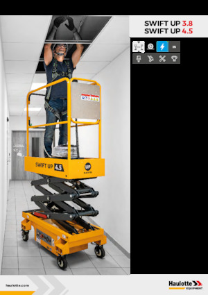 Piattaforme aeree verticali a pantografo su ruote Haulotte Swift Up 3.8