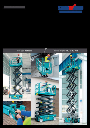 Piattaforme aeree verticali a pantografo su ruote Sunward SWSL 1412 HD