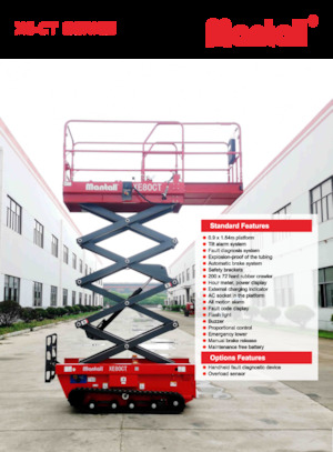 Piattaforme aeree verticali a pantografo su ruote Mantall XE80CT
