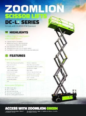 Piattaforme aeree verticali a pantografo su ruote Zoomlion ZS0812AC-Li