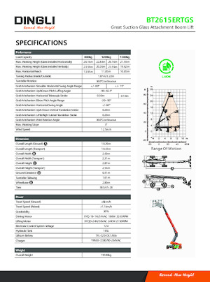 Piattaforme aeree telescopiche gommate Dingli BT2615ERTGS