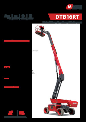 Piattaforme aeree telescopiche gommate MAGNI DTB16RT
