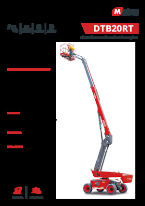 Piattaforme aeree telescopiche gommate MAGNI DTB20RT