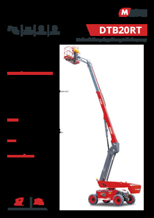 Piattaforme aeree telescopiche gommate MAGNI DTB20RT