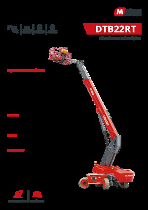 Piattaforme aeree telescopiche gommate MAGNI DTB22RT