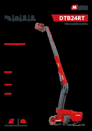 Piattaforme aeree telescopiche gommate MAGNI DTB24RT