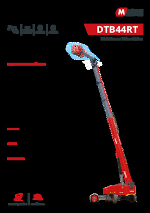 Piattaforme aeree telescopiche gommate MAGNI DTB44RT