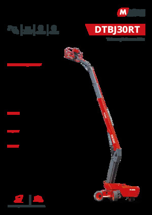 Piattaforme aeree telescopiche gommate MAGNI DTBJ30RT