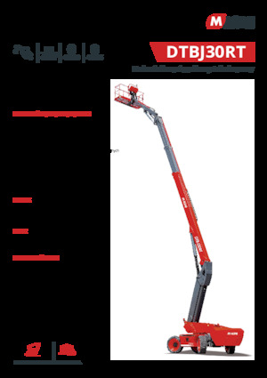 Piattaforme aeree telescopiche gommate MAGNI DTBJ30RT