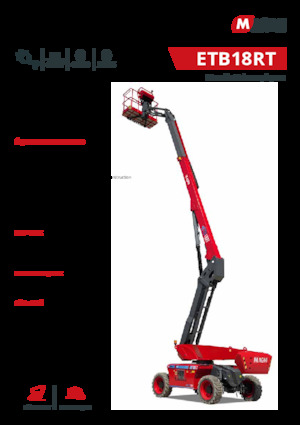 Piattaforme aeree telescopiche gommate MAGNI ETB18RT