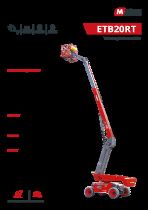Piattaforme aeree telescopiche gommate MAGNI ETB20RT