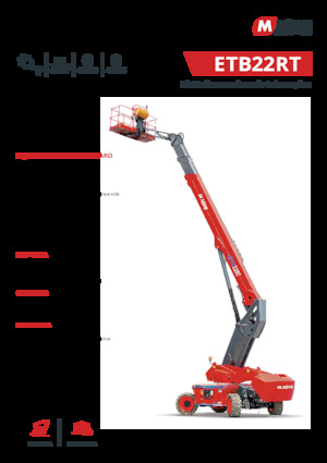 Piattaforme aeree telescopiche gommate MAGNI ETB22RT