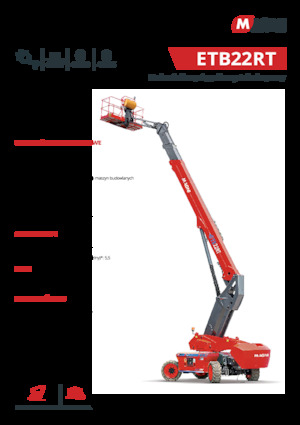 Piattaforme aeree telescopiche gommate MAGNI ETB22RT