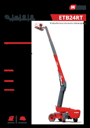 Piattaforme aeree telescopiche gommate MAGNI ETB24RT