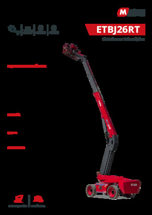 Piattaforme aeree telescopiche gommate MAGNI ETBJ26RT