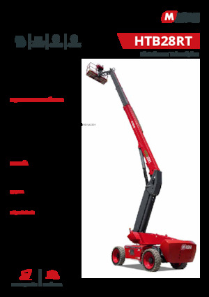 Piattaforme aeree telescopiche gommate MAGNI HTB28RT