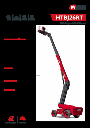 Piattaforme aeree telescopiche gommate MAGNI HTBJ26RT