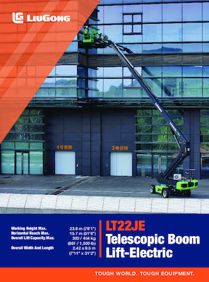 Piattaforme aeree telescopiche gommate Liugong LT22JE