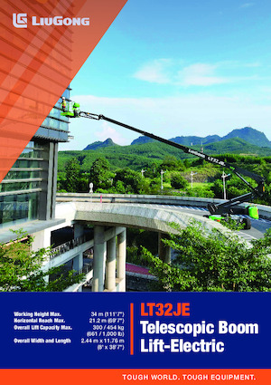 Piattaforme aeree telescopiche gommate Liugong LT32JE