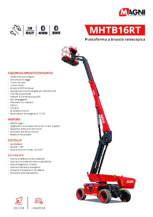 Piattaforme aeree telescopiche gommate MAGNI MHTB16RT