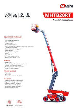Piattaforme aeree telescopiche gommate MAGNI MHTB20RT