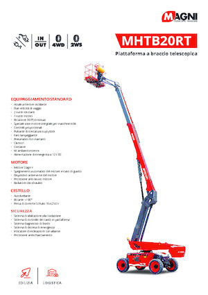 Piattaforme aeree telescopiche gommate MAGNI MHTB20RT