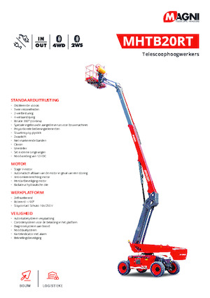Piattaforme aeree telescopiche gommate MAGNI MHTB20RT