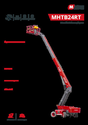Piattaforme aeree telescopiche gommate MAGNI MHTB24RT
