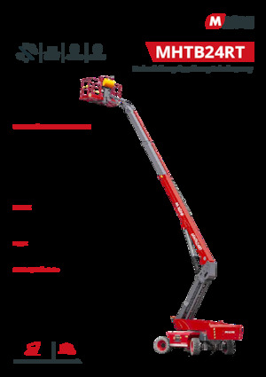 Piattaforme aeree telescopiche gommate MAGNI MHTB24RT