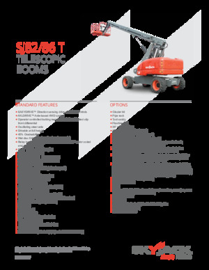 Piattaforme aeree telescopiche gommate Skyjack SJ 86 T