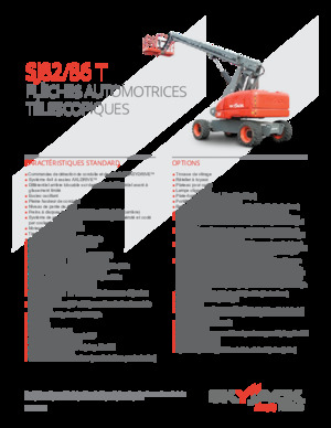 Piattaforme aeree telescopiche gommate Skyjack SJ 86 T