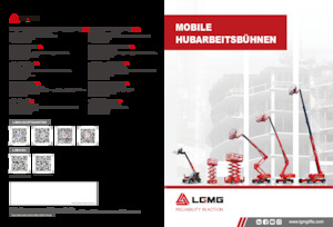 Piattaforme aeree telescopiche gommate LGMG  T18JE-2