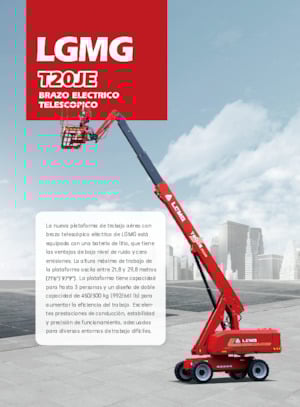 Piattaforme aeree telescopiche gommate LGMG  T20JE