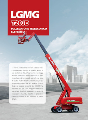 Piattaforme aeree telescopiche gommate LGMG  T20JE