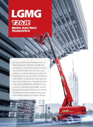 Piattaforme aeree telescopiche gommate LGMG  T26JE