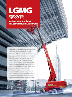 Piattaforme aeree telescopiche gommate LGMG  T26JE