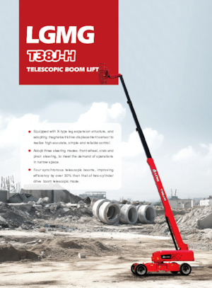 Piattaforme aeree telescopiche gommate LGMG  T38J-H