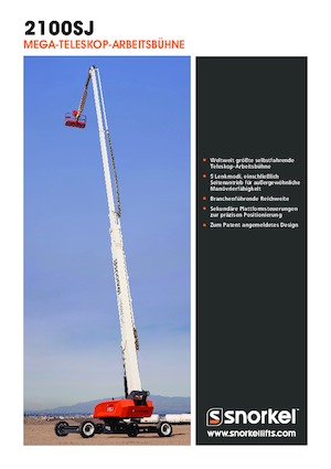 Piattaforme aeree telescopiche gommate Snorkel 2100SJ