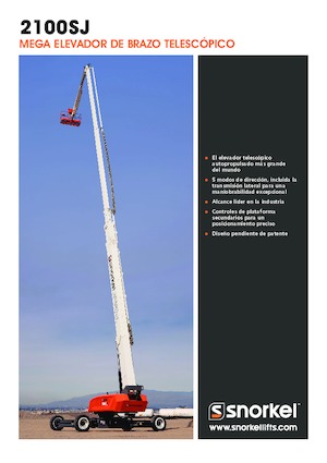 Piattaforme aeree telescopiche gommate Snorkel 2100SJ