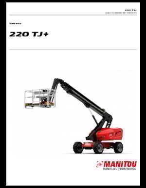 Piattaforme aeree telescopiche gommate Manitou 220 TJ+