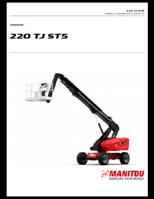 Piattaforme aeree telescopiche gommate Manitou 220 TJ ST5