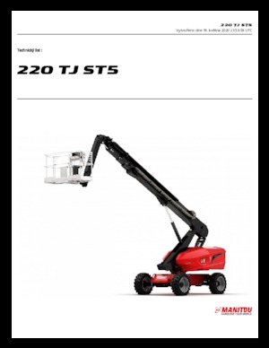 Piattaforme aeree telescopiche gommate Manitou 220 TJ+