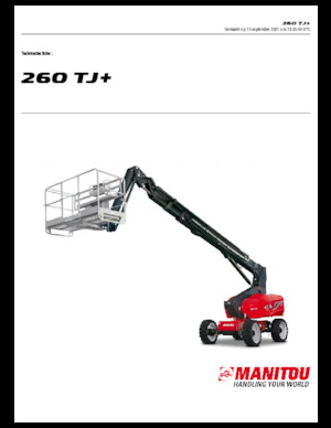 Piattaforme aeree telescopiche gommate Manitou 260 TJ+ ST3A