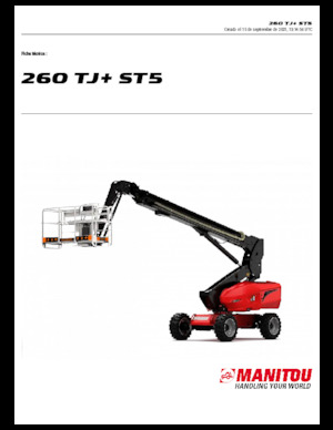 Piattaforme aeree telescopiche gommate Manitou 260 TJ+ ST5