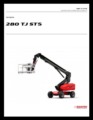 Piattaforme aeree telescopiche gommate Manitou 280 TJ ST5