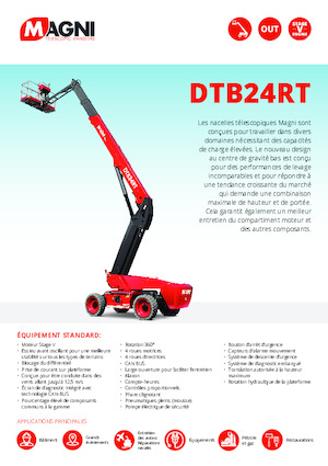 Piattaforme aeree telescopiche gommate MAGNI DTB24RT