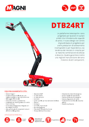 Piattaforme aeree telescopiche gommate MAGNI DTB24RT