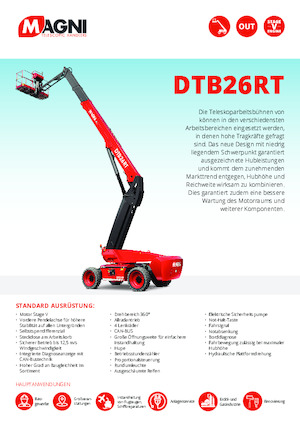 Piattaforme aeree telescopiche gommate MAGNI DTB26RT