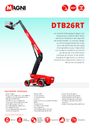 Piattaforme aeree telescopiche gommate MAGNI DTB26RT