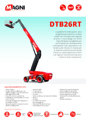 Piattaforme aeree telescopiche gommate MAGNI DTB26RT